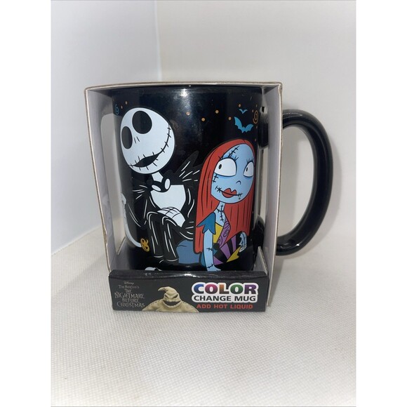 The Nightmare Before Christmas Color Changing Coffee Mug 15 oz Jack Sally & Zero - Picture 1 of 6